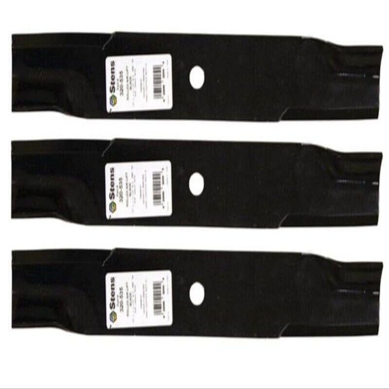 3 Rolled Air-Lift Blades fit Replacement for Toro 113579 Dixie Chopper 30227-50H 30227-H 30227-N