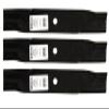 3 Rolled Air-Lift Blades fit Replacement for Toro 113579 Dixie Chopper 30227-50H 30227-H 30227-N view 1