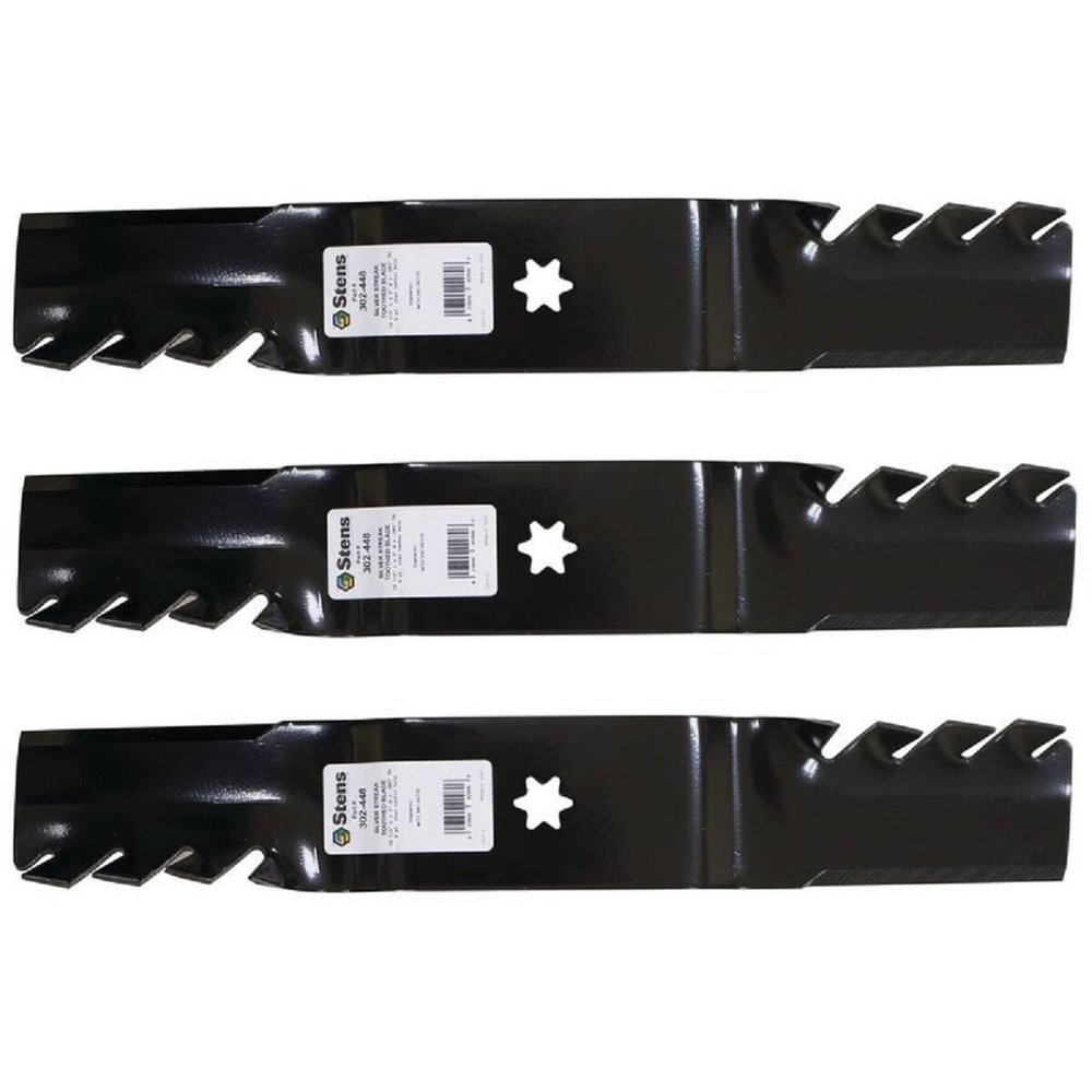 3 Toothed Blades fit Replacement for Cub Cadet RZT54 GT2550 GT2550H GT2754 GT5024 GT5427 54"