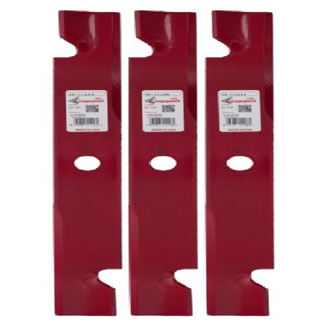 3 HD Notched Hi Lift Blades 60" fit Replacement for Exmark 103-6403 103-6403-S 140-1240 Laser Z