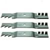 3pk Toothed Blades fit Replacement for Cub Cadet 742-04417 1005336 942-04417 L48 M48 Tank 48 view 1