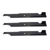 3 Blades Fit Replacement for Bad Boy 038-0001-00 Outlaw ZT CZT Stand-On MZ Magnum Heavy Duty 54" view 1