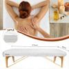 30PCS Disposable Fitted Massage Table Sheets with Elastic, Heavy Duty Elastic Disposable Bed Cover, Breathable White Sheets for Spa Massage Beauty Tattoos Non Woven Fabric 36 x 85 in view 3