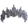 Elegant Bride Crystal Tiara Crown - Wedding Headpiece for Bridal Party, Photography, Pageants (Style 1) view 2