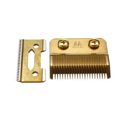 2pcs Replace Blade Cutter Head,Compatible For WAHL,Hair Clipper Trimmer Cutting Razor Haircut Machine Salon Accessories Set Metal Tool(Gold)