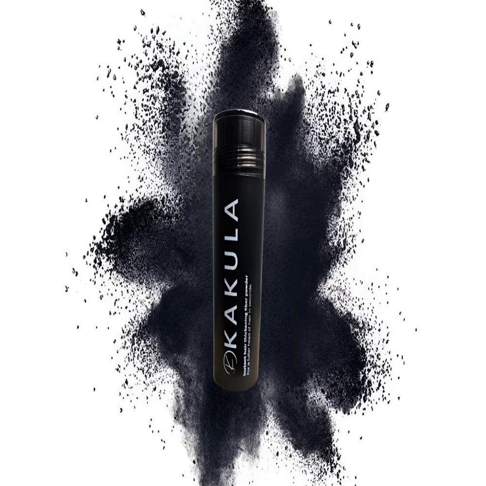 KAKULA 27.5G Large Keratin Hair Building Fibers Instant Hair Thickener & Bald Spot Concealer Hair Building Fibers, Fill In Fine or Thinning Hair Instantly Thicker, Fuller Looking Hair. (Gray)