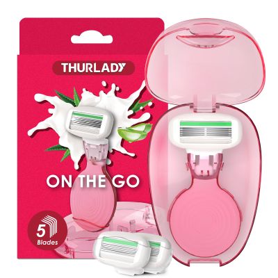 THURLADY Travel Razors for Women, Travel Essentials Razor Kit, Tsa Approved