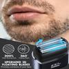 Electric Foil Shavers for Men, Mini Pocket Shaver,100% Waterproof for Wet & Dry Shave,Rechargeable Cordless Electric Razor with 4D Floating Head,LED Display & Precision Blades,Fast Charge view 2