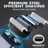 Electric Foil Shavers for Men, Mini Pocket Shaver,100% Waterproof for Wet & Dry Shave,Rechargeable Cordless Electric Razor with 4D Floating Head,LED Display & Precision Blades,Fast Charge view 4