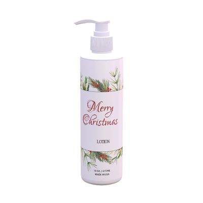 Christmas Hand & Body Lotion  Twigs Design | Fresh Green Tea & Lemon Scent | 16 oz Pump Bottles | Holiday Decor for Bathrooms & Guest Suites | Paraben-Free, Made in USA