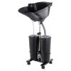 100-240V Electric Double Bucket Salon Sink 3.34-4.49Ft Adjustable Height Portable Shampoo Bowl 270  Adjustable Angle Deep Portable Wash Bowl for Hairstylists view 1