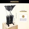 100-240V Electric Double Bucket Salon Sink 3.34-4.49Ft Adjustable Height Portable Shampoo Bowl 270  Adjustable Angle Deep Portable Wash Bowl for Hairstylists view 2