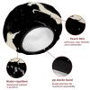 2 PCS Shower Cap for Women, Rainbow Unicorn Shower Caps + 2 Satin Scrunchies, Waterproof Bath Caps Elastic and Reusable Hair Cap for Shower view 4