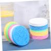 Alipis 50pcs Compressed Facial Sponges Reusable Natural Cellulose Cosmetic Puff for Deep Cleansing Makeup Removal Suitable for All Skin Types Gentle Exfoliating Face Sponge view 2