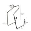 Mobestech Alloy Razor Brush Stand Holder Mini Safety Razor Shaving Brush Organizer for Men Bathroom Sink Compact Drying Rack view 2