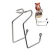 Mobestech Alloy Razor Brush Stand Holder Mini Safety Razor Shaving Brush Organizer for Men Bathroom Sink Compact Drying Rack view 4