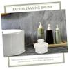 Alipis Portable Soft-Bristle Face Cleaning Brush for Gentle Exfoliating and Deep Pore Cleansing Compact Facial Scrubber with Massage Fibers to Promote for Home and Travel Use view 3