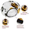 2 PCS Reusable Shower Caps with 2 Satin Scrunchies for Women, Large Waterproof Shower Bonnet Washable Elastic Band Bath Hair Hat for Long Hair, cute bee honey flower (12) view 4