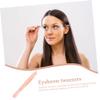 Alipis 2pcs Rose Gold Stainless Steel Precision Eyebrow Tweezers for Ingrown Hair Removal and Eyebrow Shaping Portable Professional Facial Hair Repair Tools with Comb for Women and Men view 4