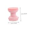 Vaguelly Silicone Double-Headed Bath Brush for Scalp, Skin-Friendly Pore Deep Cleansing Tool Facial Exfoliator and Massage Brush Pink view 2