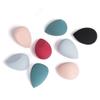 Beaupretty 1 Box Heart Shape Makeup Eggs Dual-purpose Wet and Dry Cosmetic Sponges for Foundation Blending and Powder Application Soft Flocking Beauty Puff in Dark Green for Skin and Body view 2