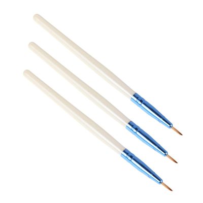NIYANGLE 3pcs Fine Point Eyeliner Brush Ultrafine Precision Cosmetic Tool for Detailed Eyeliner and Aegyosal Effect Portable Beauty Makeup Brushes for Professionals and Enthusiasts