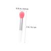 LIFKOME 9pcs Silicone Lip Mask Applicator Brushes Portable Lightweight Lipstick Makeup Tool for Travel Home Professional Use Compact Soft Head Lip Brush in Pink and Transparent Colors view 2