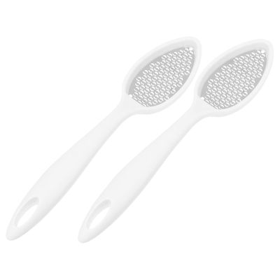 Alipis 2pcs Foot File Callus Remover Pedicure Tool Ergonomic Hard Skin Rasp for Men for Women Elders Daily Foot Care Comfortable Grip Small
