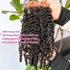 mianduan 13x4 Burmese Curly Frontal 100% Real Human Hair Water Wave 13x4 Frontal Burmese Curly Hair Transparent HD Lace Closure Natural Black 1B Color 14 Inch view 2