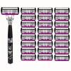 Design Women's Reusable Razor With 6-Layer Shaver, Imported Blades, And Interchangeable Multi-Head For Smooth Shaving(1Shaver 24 Blades) view 1