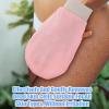4 Pcs Exfoliating Glove Korean Exfoliating Mitt Body Exfoliator Glove Scrub Gloves Shower Gloves Dead Skin Remover for Body, Self-Tan Prep & Removal, Blue, Green, Black, Pink view 4