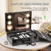 Acronmers Large Capacity Makeup Bag with LED Mirror, Makeup Case Organizer with 3 Color Light Adjustable Brightness, Travel Make up Cosmetic Case for Women, Teens & Girls Gift(16 inches) view 2