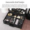 Acronmers Large Capacity Makeup Bag with LED Mirror, Makeup Case Organizer with 3 Color Light Adjustable Brightness, Travel Make up Cosmetic Case for Women, Teens & Girls Gift(16 inches) view 4