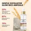 2Pcs Black and White Rice Peeling Ampoule  Black & White Rice Brightening Duo for Glowing Skin, Moisturizing Nourishing, Exfoliating Face and Body Scrub for All Skin Types view 2