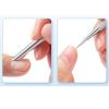 Double Ended Cuticle Pusher Remover Nails Art Dotting Pen Stainless Steel Manicure Pedicure Nails Art Care Tool Nail Tools Professional Nail Tool Organizer view 3