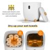 GarveeLife Towel Warmer Bucket 20L  Compact Hot Air Towel Dryer for Bathroom, ABS Material with Fast Heating & Freshening Function, Ideal for Home, Apartment, and Small Spa, White view 4