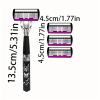 Design Women's Reusable Razor With 6-Layer Shaver, Imported Blades, And Interchangeable Multi-Head For Smooth Shaving(1Shaver 12 Blades) view 2