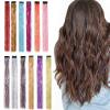 12 Pcs Hair Tinsel, Tinsel Hair Extensions with Reusable Clips for Damage-Free Glamour, Clip In Hair Tinsel for Concerts Festivals Daily Use by Women Girls Teens view 1