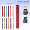 12 Pcs Hair Tinsel, Tinsel Hair Extensions with Reusable Clips for Damage-Free Glamour, Clip In Hair Tinsel for Concerts Festivals Daily Use by Women Girls Teens view 2