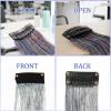 12 Pcs Hair Tinsel, Tinsel Hair Extensions with Reusable Clips for Damage-Free Glamour, Clip In Hair Tinsel for Concerts Festivals Daily Use by Women Girls Teens view 3