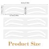 60PCS 3 Size Eyebrow Stencils for Shaping, Disposable Adhesive Eye Brow Stencil Stickers, Eyebrows Shape Tape Template Kit for Women Tinting Makeup view 2