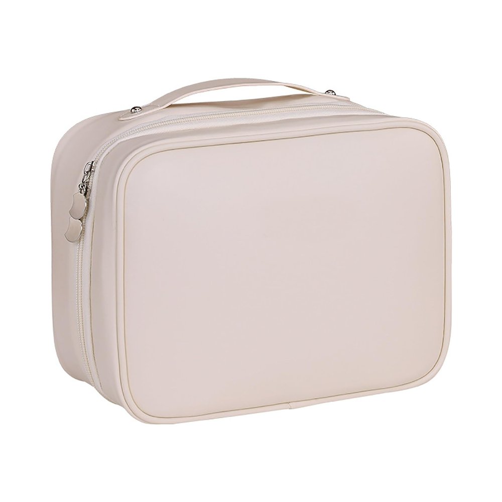 Acronmers Travel Makeup Case 3 Layers Makeup Train Case Portable Makeup Bag Organizer Portable Artist Storage Bag for Girls Traveling With Handle and Divider