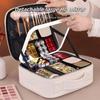 Acronmers Travel Makeup Bag With LED Mirror,Train Case with Light up Mirror, Portable Makeup Artist Organizer Bag with Adjustable Dividers, Makeup Organizer Bag view 4