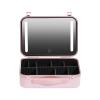 Acronmers Travel Makeup Case with Lighted Mirror, Makeup Box, Adjustable Brightness Makeup Train Case with Makeup Brushes Divider Detachable Dividers view 1