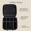 Acronmers Travel Makeup Case, Cosmetic Train Case Organizer Portable Artist Storage Makeup Bag with Adjustable Dividers with Dividers Brush Holder Vanity view 4