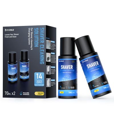 2 Pack Cleaner Fluid Refill 14 Month Supply for Braun Clean & Renew CCR, Shaver Cleaning & Care Refill Kit with Upgraded Formula for Gentle Deep Cleansingcartridge NOT included