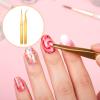 2 Pcs Nail Tweezers Stainless Steel Straight and Curved Tip Tweezers for Nail Art Craft Sticker Eyelash Extensions Jewelry Making view 4
