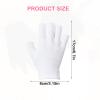 2 Pairs UV Gloves for Gel Nail Lamp, Fingerless Nail Lamp Gloves, Breathable Spandex Material for Nail Art and Outdoor Activities, Black and White view 2