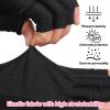 2 Pairs UV Gloves for Gel Nail Lamp, Fingerless Nail Lamp Gloves, Breathable Spandex Material for Nail Art and Outdoor Activities, Black and White view 3