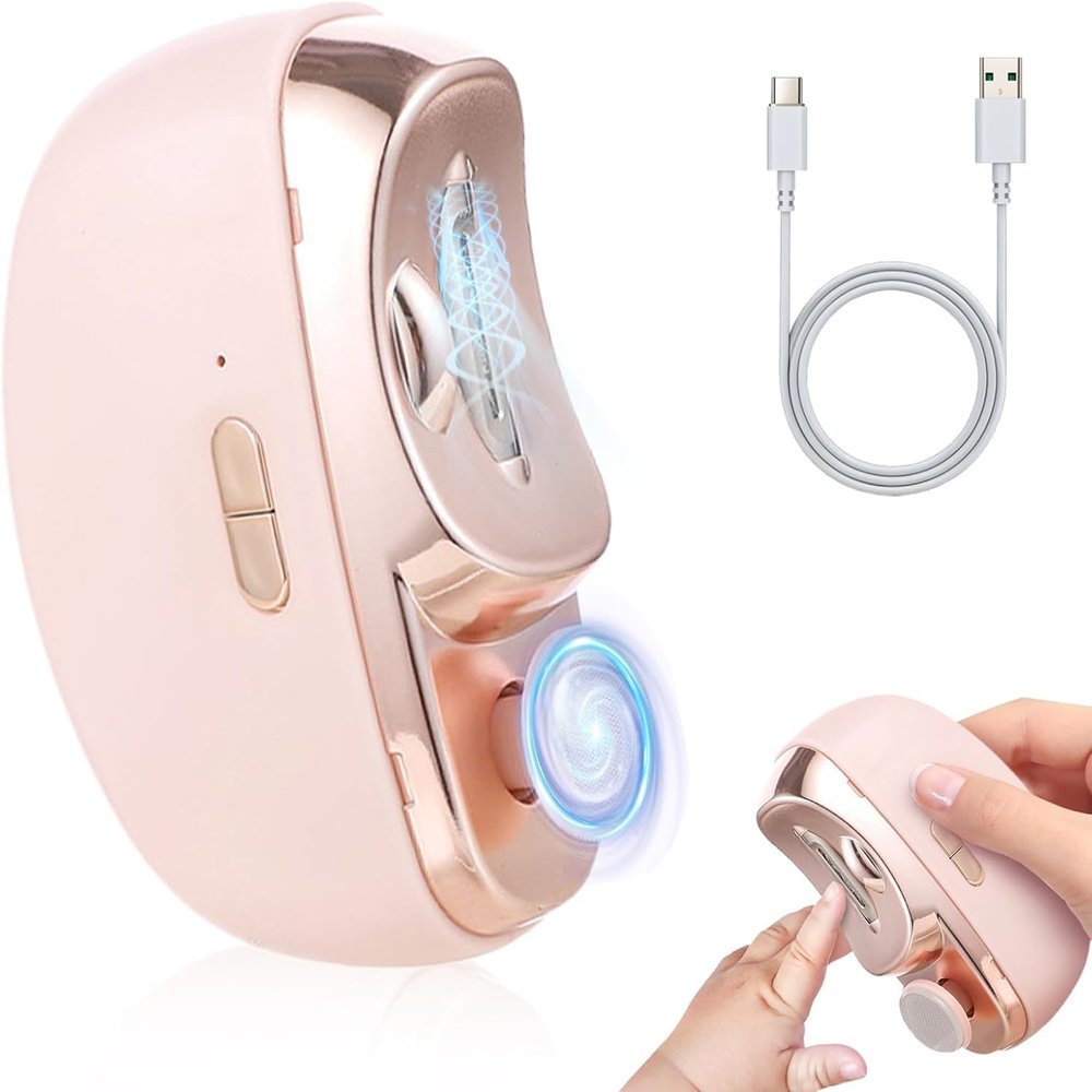 1/2PCS Smart Nail Clipper, New 3 in 1 Easy Clip Electric Nail Clippers for Seniors, Designed for Extra Hard/Thick Hands Feet Nails, Polishing Clipper with Light, for Limited Mobility People (03,2PCS)